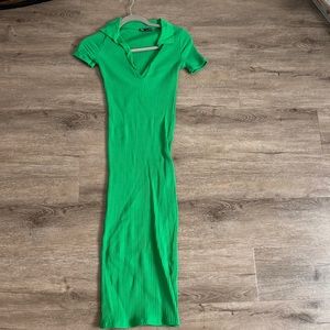Never Worn Green Midi Dress